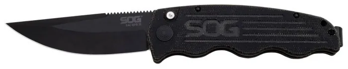 Розкладний ніж SOG Tac Ops, Black Micarta
