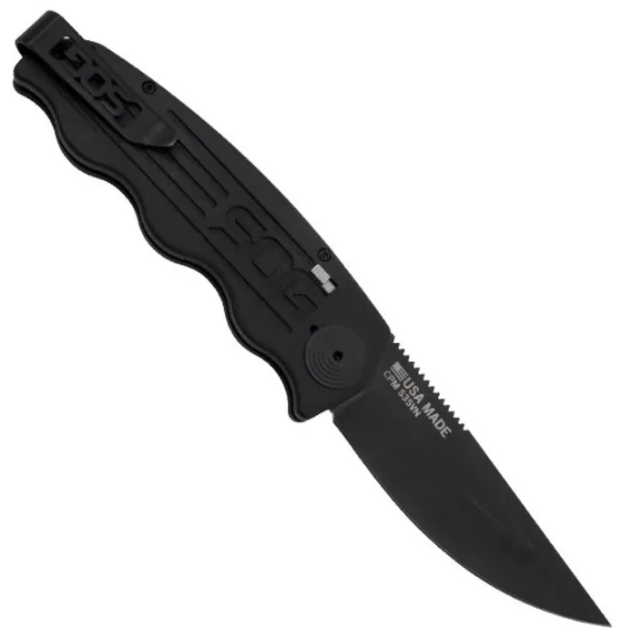 Розкладний ніж SOG Tac Ops, Black Micarta
