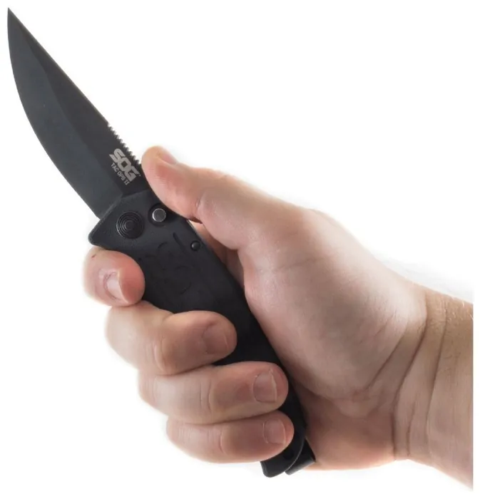 Розкладний ніж SOG Tac Ops, Black Micarta