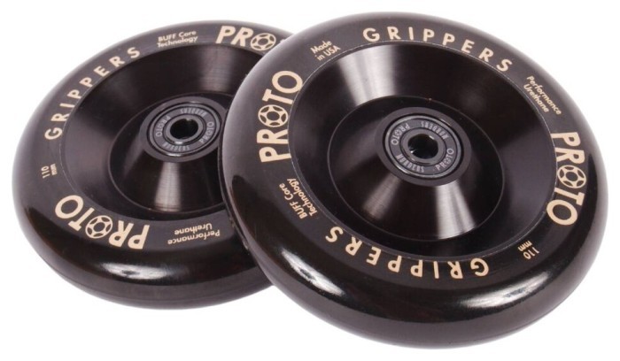 Колеса для трюкового самоката Proto Full Core Gripper Pro Scooter Wheels 2-Pack 110mm - Black