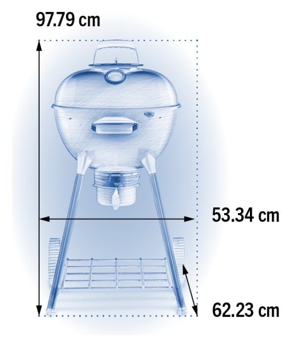 Угольный гриль 47 см Napoleon Premium Kettle, NK18K-LEG-3