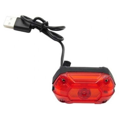 Фонарь SKS JY-6097T задний 1 диод 25 lumen, Li-ion 3.7V 700mAh, USB, влагозащитный