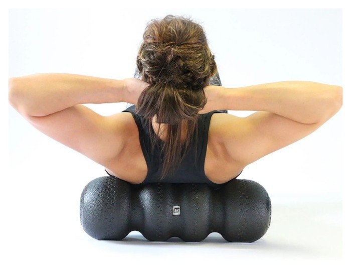 Масажний ролик EasyFit SlateShaper 45 см чорний