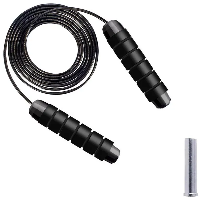 Скакалка скоростная для кроссфита Cornix Speed Rope Classic с отягощением XR-0353 Black