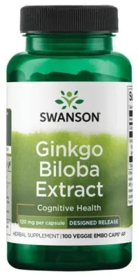 Ginkgo Biloba Extract 120 mg - 100 veg caps