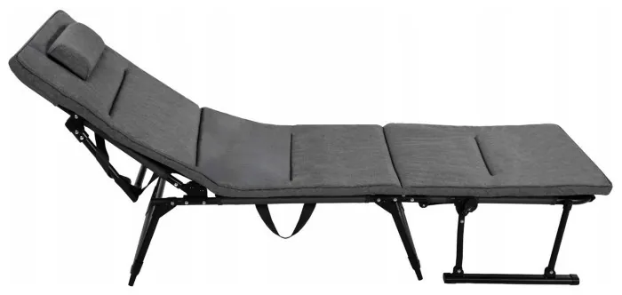 Крісло-розкладачка садове Springos складне GC0067 Grey/Black