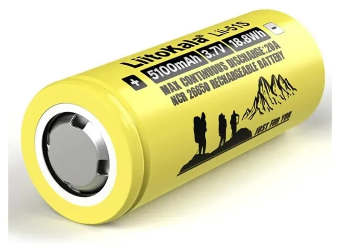 Акумулятор Liitokala Lii-51S-PCB 5100 mAh 20A 26650 Li-ion