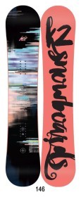 Сноуборд K2 FIRST LITE 146 Black/coral/multicolor (11B0025)