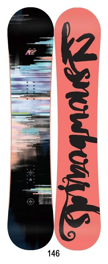 Сноуборд K2 FIRST LITE 146 Black/coral/multicolor (11B0025) (146 см black, coral, multicolor)