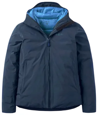 Женская зимняя пуховая куртка Rab Valiance Jacket Wmns, Galaxy Blue, 10