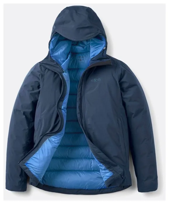 Женская зимняя пуховая куртка Rab Valiance Jacket Wmns, Galaxy Blue, 10