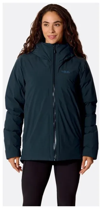 Женская зимняя пуховая куртка Rab Valiance Jacket Wmns, Galaxy Blue, 10