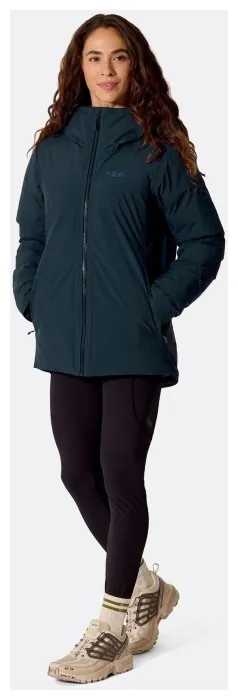 Женская зимняя пуховая куртка Rab Valiance Jacket Wmns, Galaxy Blue, 10