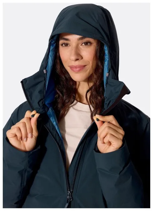 Женская зимняя пуховая куртка Rab Valiance Jacket Wmns, Galaxy Blue, 10