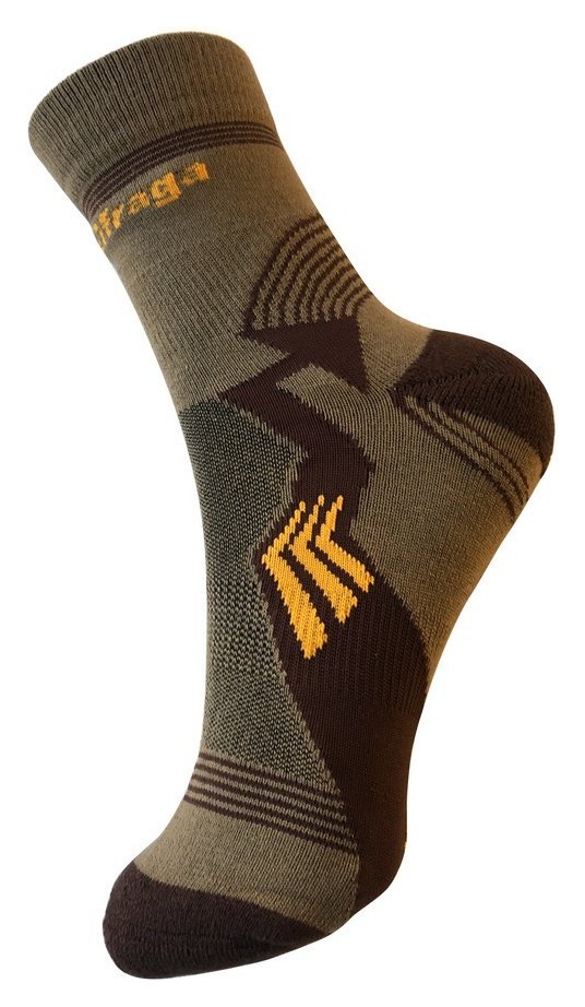 Носки для туризма Saxifraga FOOTER 35-38 Brown/grey (SOSK21U1U)