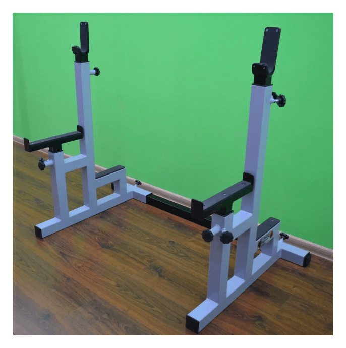 Стойки для приседаний / Стойки для жима лежа регулируемые, со страховыми упорами