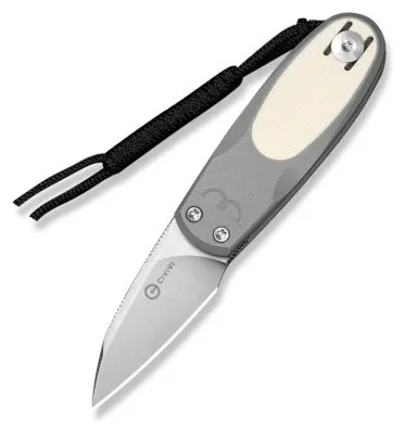 Нож складной карманный Civivi Purr, (4.65 см) Nitro-V / G10 серый/айвори