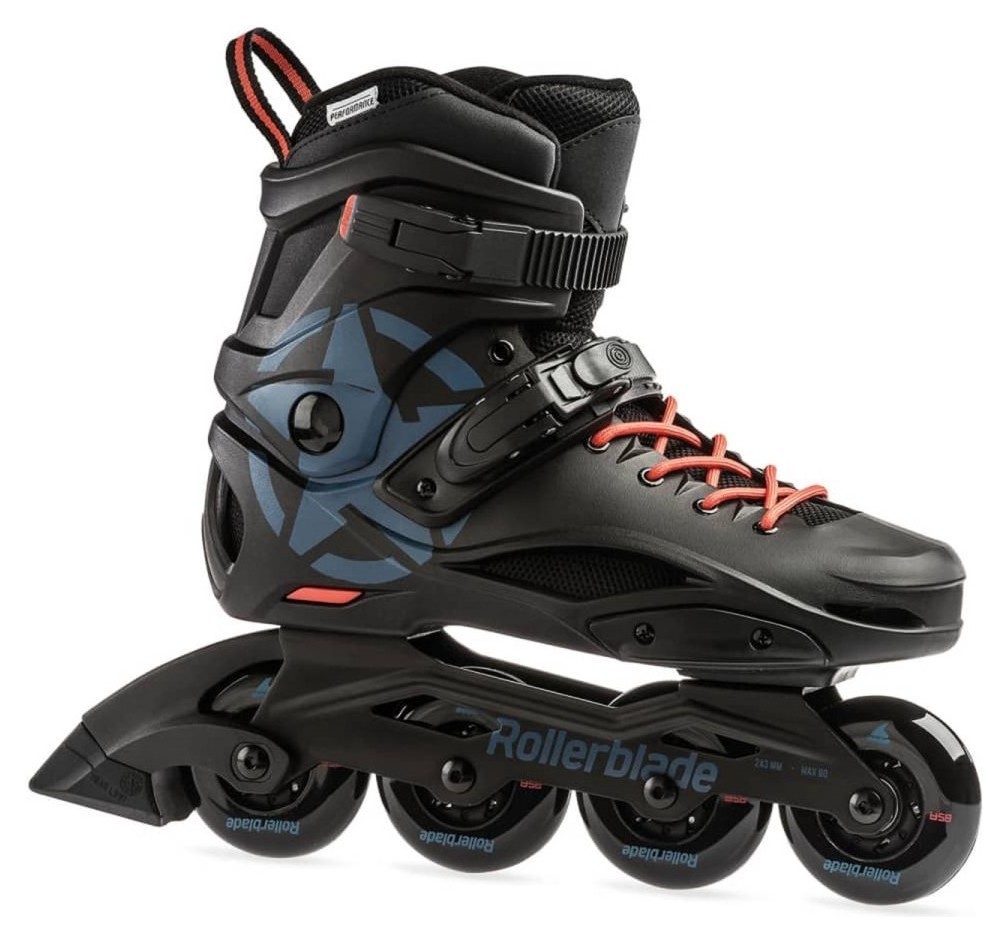Роликові коньки для дорослих Rollerblade RB CRUISER 36.5 (5US) 230мм Black/grey blue (7957000477), укр, укр