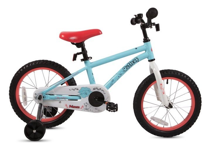 Велосипед Outleap Princess 16" Blue Coral, укр, укр