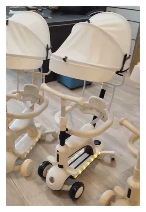 самокат Maraton CITY LINE Smart Baby 669 Трансформер микс, Молниеносный