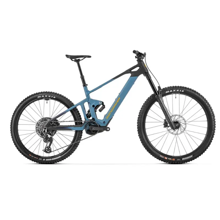 Електровелосипед MONDRAKER DUNE R Carbon 29/27.5'' 170mm, 400Wh Bosch SX, Blue/Yellow, M, укр, укр