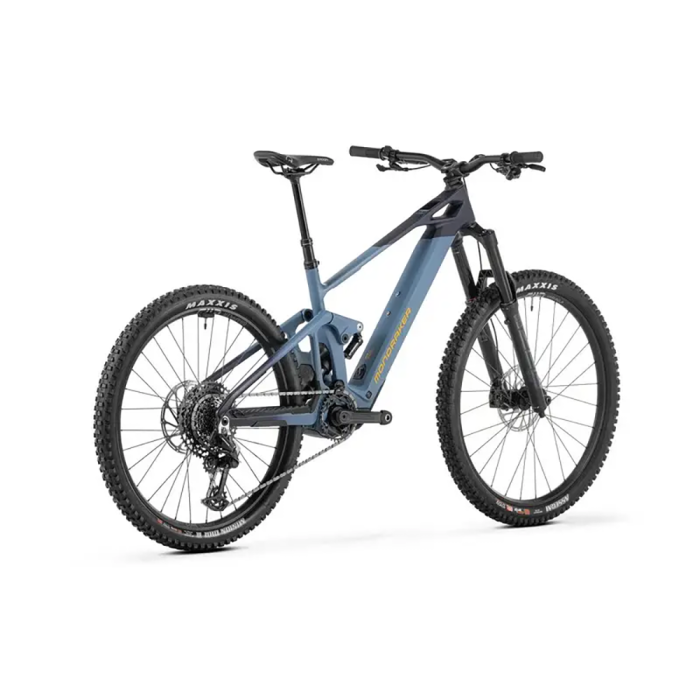 Електровелосипед MONDRAKER DUNE R Carbon 29/27.5'' 170mm, 400Wh Bosch SX, Blue/Yellow, M
