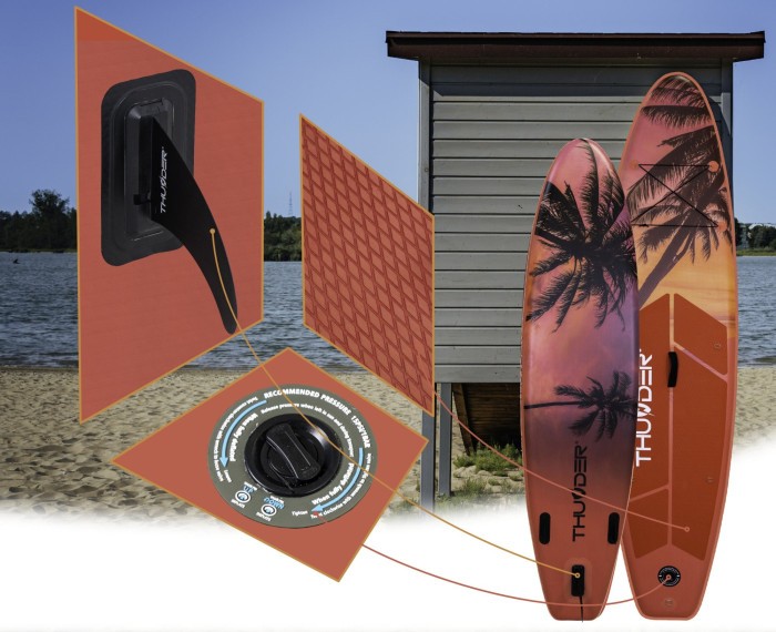 Надувна SUP дошка (Сапборд) THUNDER COAST ISLE 320