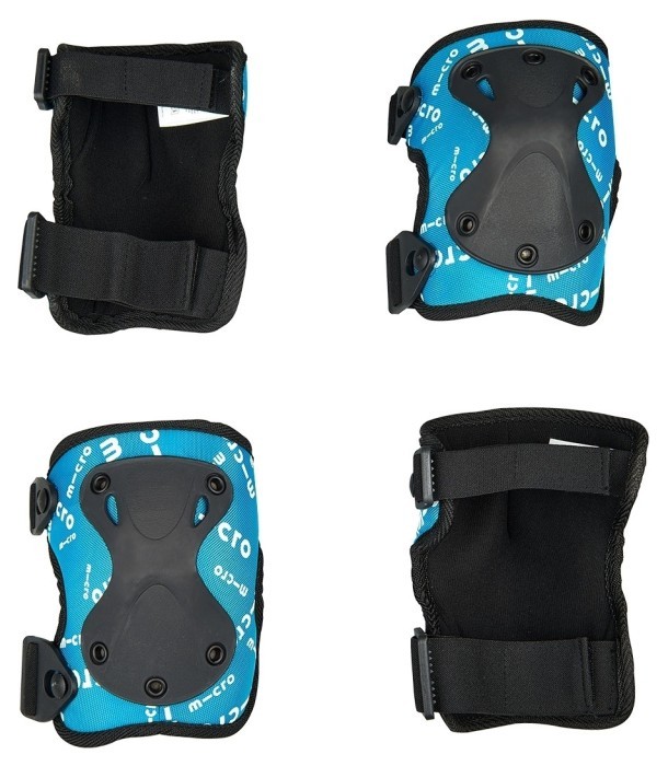 Защитный комплект налокотники и наколенники MICRO - СИНИЙ (лок. 17-21 cm, килк. 25-31 cm, M)