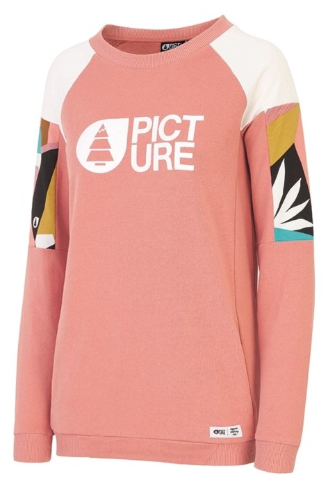 Світшот Picture Organic Blair для жінок rusty pink, укр, укр