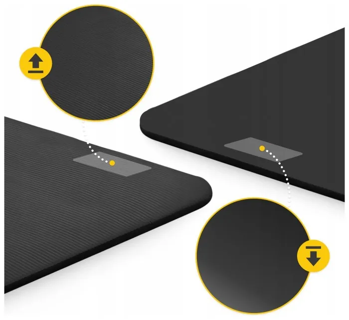 Коврик (мат) спортивный 4FIZJO NBR 180 x 60 x 1.5 см для йоги и фитнеса Black (P-5907222931592)
