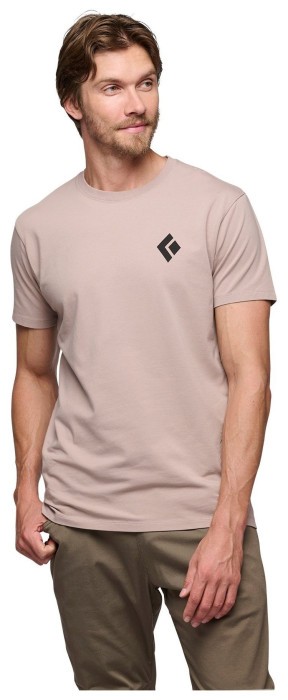 Футболка мужская Black Diamond M Equipment For Alpinist SS Tee, Pale Mauve, M