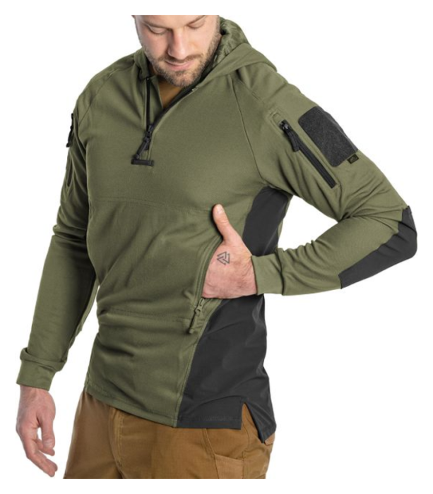 Кофта тактична Helikon-Tex RANGE HOODIE - TopCool, оливковий, розмір XXL