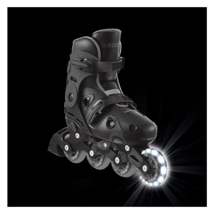 Роликові ковзани GLOBBER GO SCATES LIGHTS сірі р.34-37, до 60кг, 5+