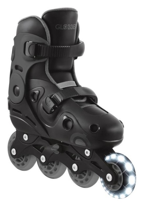 Роликові ковзани GLOBBER GO SCATES LIGHTS сірі р.34-37, до 60кг, 5+
