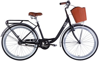 Велосипед ST 26" Dorozhnik LUX Velosteel рама-17" черный с серебристым 2025