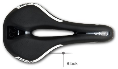 Седло спортивное с отверстием DDK 3737V 272*140 черное с белым