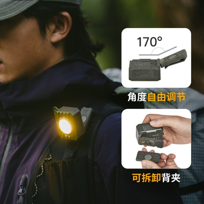 Ліхтар наключний Naturehike CNK2450ZM014, бежевий, укр, укр