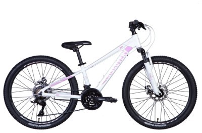 Велосипед AL 24&quot; Discovery QUBE AM DD рама-&quot; 2024 (біло-рожевий (м))