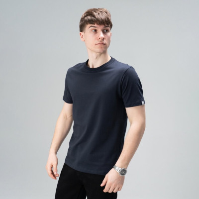 Футболка Slavni мужская повседневная темно-синяя, Футболка Slavni Unity мужская хлопковая темно-синяя
