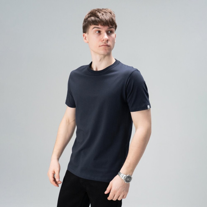 Футболка Slavni мужская повседневная темно-синяя, Футболка Slavni Unity мужская хлопковая темно-синяя