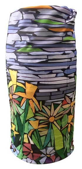 Бандана-бафф багатофункціональна Crow FLORAL MOSAIC One size Multicolor (COMS17W1M), укр
