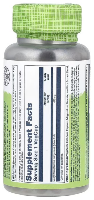 Mangosteen Fruit 475mg - 100 vcaps