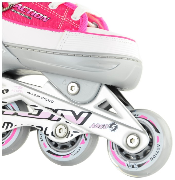 Раздвижные ролики Action ANNY/Pink/33-36
