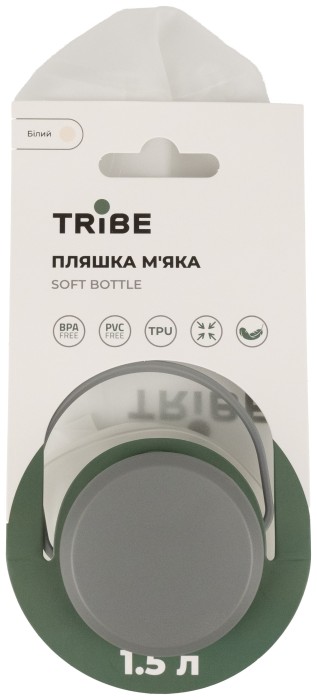 Бутылка Tribe Soft Bottle 1,5л TPU мягкая T-FE-0024-crystal-white