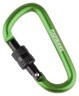 Munkees 3246 карабин D with Screw Lock 6 mm x 60 mm grass green