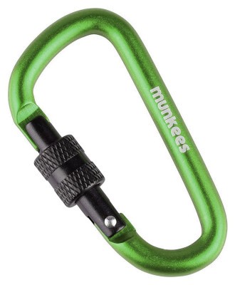 Munkees 3246 карабін D with Screw Lock 6 mm x 60 mm green green