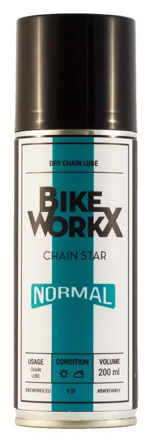 Мастило для ланцюга BikeWorkX Chain Star “normal” спрей 200 мл. (OBOD_CHAINN/200)
