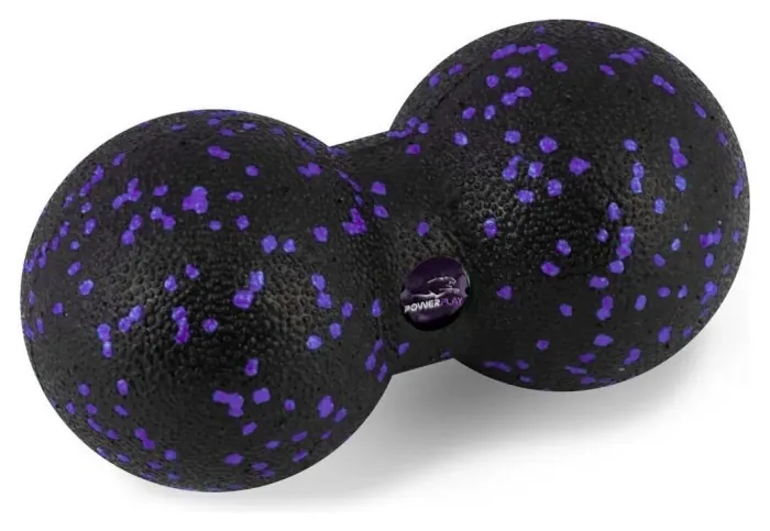 Массажный мяч двойной PowerPlay PP-4352 Epp foam peanut ball (d8*16cm.) Черно/Фиолетовый