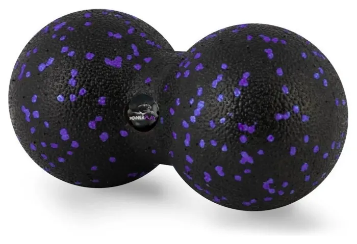 Массажный мяч двойной PowerPlay PP-4352 Epp foam peanut ball (d8*16cm.) Черно/Фиолетовый