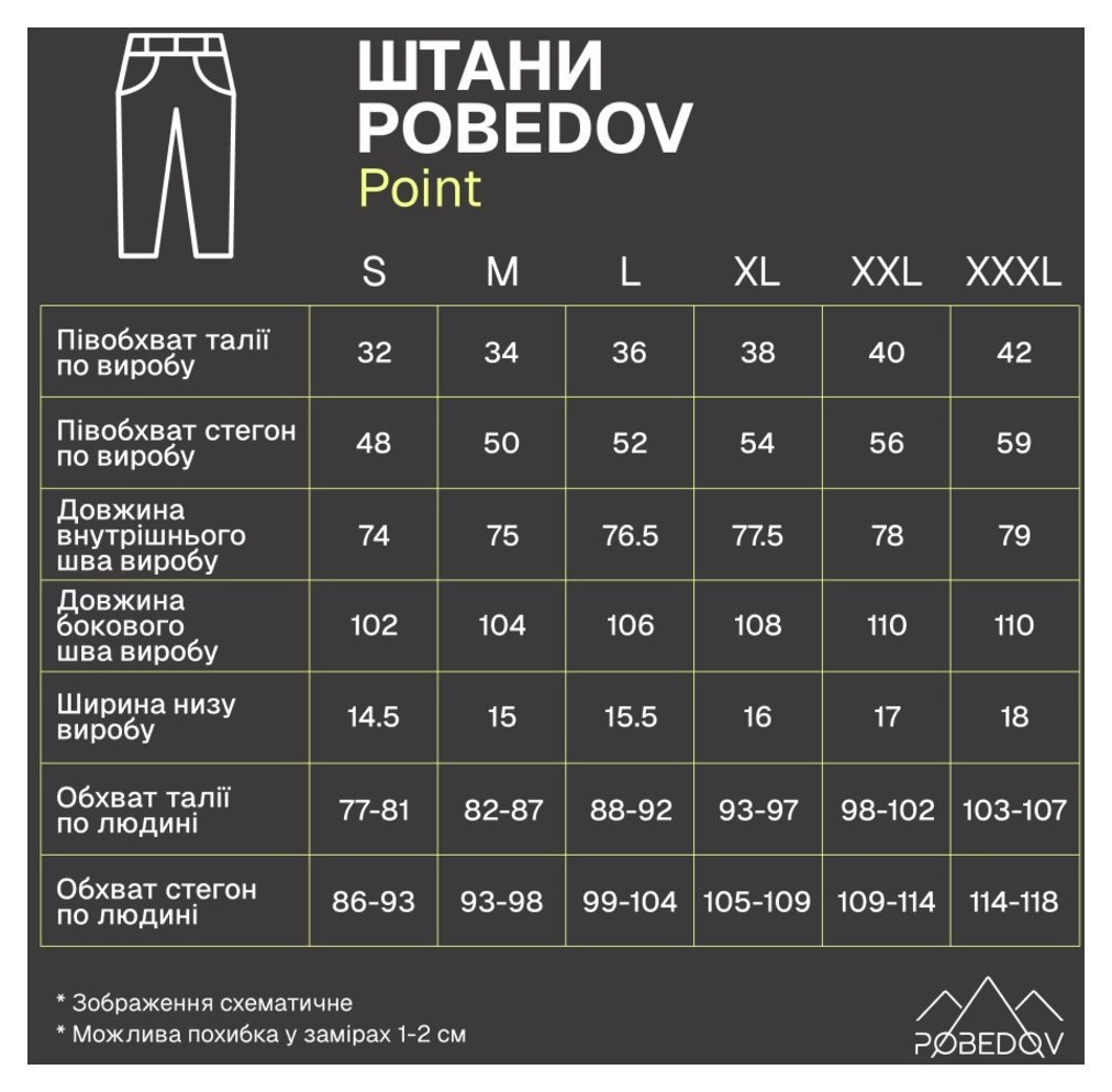 Штани із софтшелу для чоловіків весняні осінні сірі Pobedov Point, укр, укр